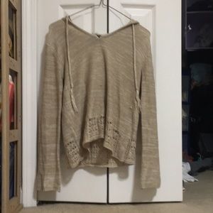 Hoodie Sweater with bottom detailing